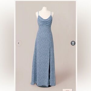 Revelry Bridesmaids Dress: Ember Chiffon Floral Print Dress